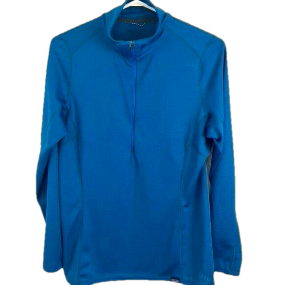 Patagonia Zip-Neck Polyester Capilene Baselayer Midweight Pullover